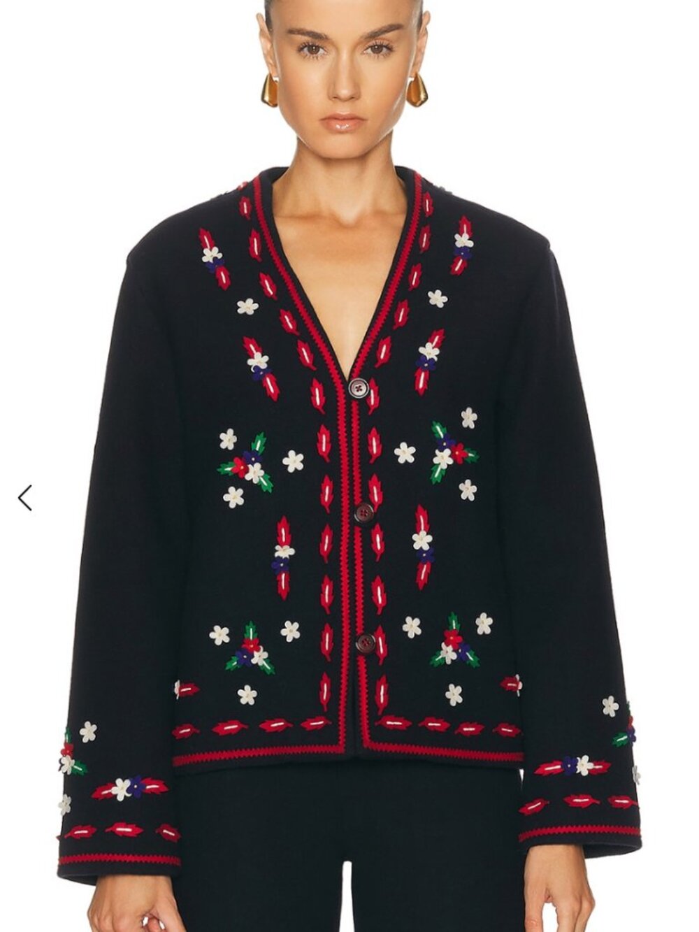 NWT BODE Carroll Jacket in Navy & Red size small